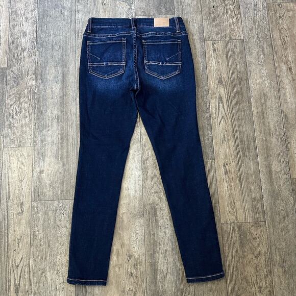 BKE Buckle PAYTON Size 26 Blue Mid Rise Ankle Skinny Jeans Denim Pants 27x27.5 - Picture 2 of 11